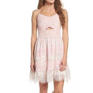Blush lace Nude Dress